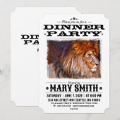 Invitation Card_Western Style (Lion) Einladung (Vorne/Hinten)
