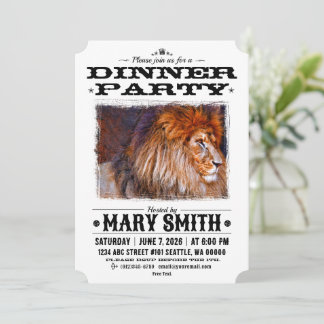 Invitation Card_Western Style (Lion) Einladung