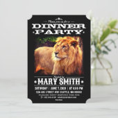 Invitation Card_Western Style (Lion) Einladung (Stehend Vorderseite)