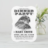 Invitation Card_Western Style (Northern Goshawk) Einladung (Stehend Vorderseite)