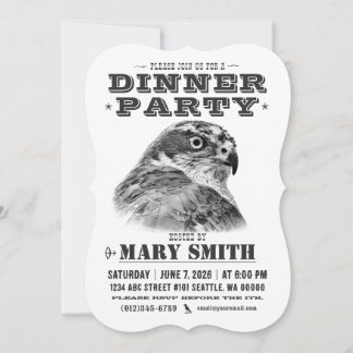 Invitation Card_Western Style (Northern Goshawk) Einladung