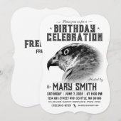 Invitation Card_Western Style (Northern Goshawk) Einladung (Vorne/Hinten)
