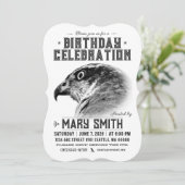 Invitation Card_Western Style (Northern Goshawk) Einladung (Stehend Vorderseite)