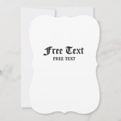 Invitation Card_Western Style (Samurai) Einladung (Rückseite)