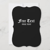 Invitation Card_Western Style (Samurai) Einladung (Rückseite)