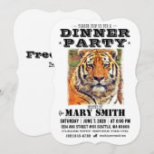 Invitation Card_Western Style (Siberian Tiger) Einladung (Vorne/Hinten)