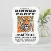 Invitation Card_Western Style (Siberian Tiger) Einladung (Stehend Vorderseite)
