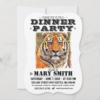 Invitation Card_Western Style (Siberian Tiger) Einladung