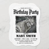 Invitation Card_Western Style (Wolf) Einladung (Vorne/Hinten)