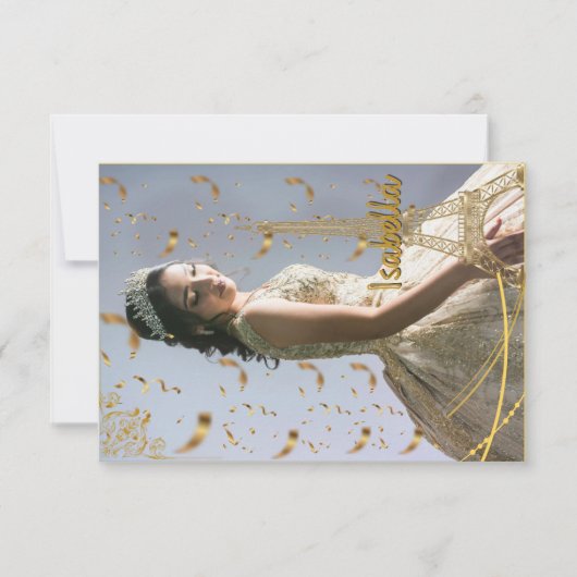 Invitation de quinceanera einladung (Vorderseite)