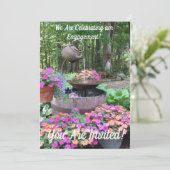 INVITATION DER GARTENENGAGEMENT-PARTEI EINLADUNG (Stehend Vorderseite)