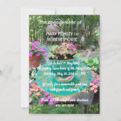 INVITATION DER GARTENENGAGEMENT-PARTEI EINLADUNG (Rückseite)