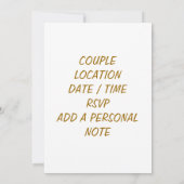 INVITATION DER TOAST-ENGAGEMENT-PARTEI EINLADUNG (Rückseite)