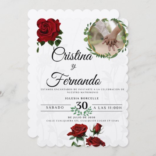 Invitation Einladung (Vorne/Hinten)