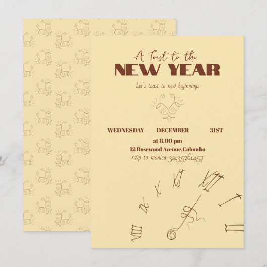 Invitation Einladung (Vorne/Hinten)