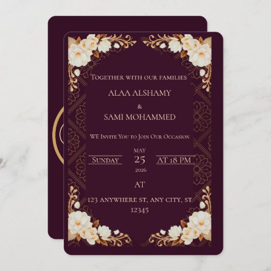 Invitation Einladung (Vorne/Hinten)