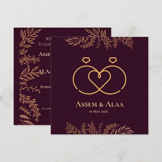 Invitation Einladung (Vorne/Hinten)