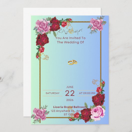 Invitation Einladung (Vorne/Hinten)