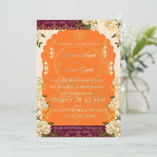 Invitation Einladung (Stehend Vorderseite)