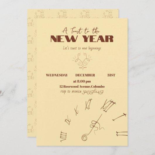 Invitation Einladung (Vorne/Hinten)