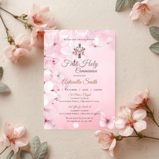 Invitation First Boy Communion Einladung
