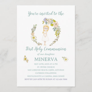 Invitation First Holy Communion MINERVA Einladung