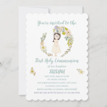 Invitation First Holy Communion SUSANA