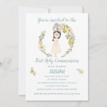 Invitation First Holy Communion SUSANA