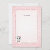 invitation for baby shower, it is a girl einladung (Rückseite)