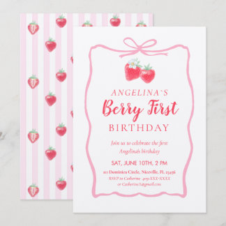 Invitation for Elegant First Birthday . Einladung