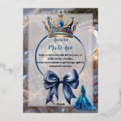 Invitation for  for agirls fifteenth  birthday folieneinladung (Rückseite)