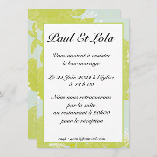 invitation mariage einladung