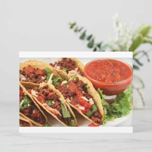 INVITATION "MEXIKANISCHES PARTY NIGHT" EINLADUNG (Stehend Vorderseite)