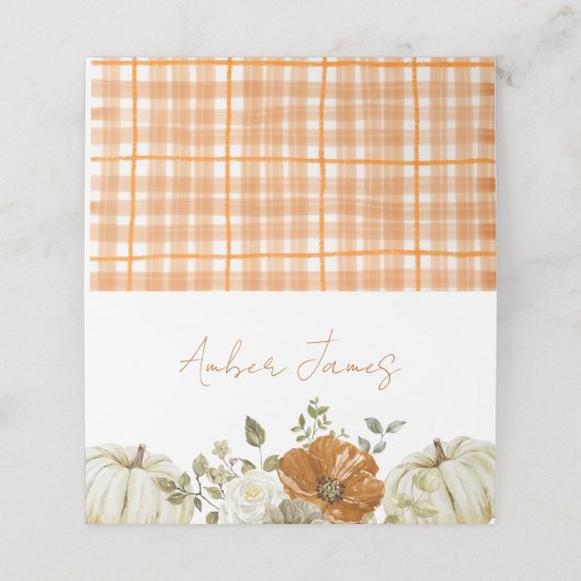 Invitation Platzkarte (Außenseite Aufgefaltet)