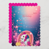 Invitation princess party einladung (Vorne/Hinten)