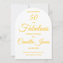 Invitation to a 50th Birthday Party