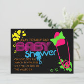 INVITATION VON BABY (80er) Einladung (Stehend Vorderseite)