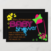 INVITATION VON BABY (80er) Einladung (Vorne/Hinten)