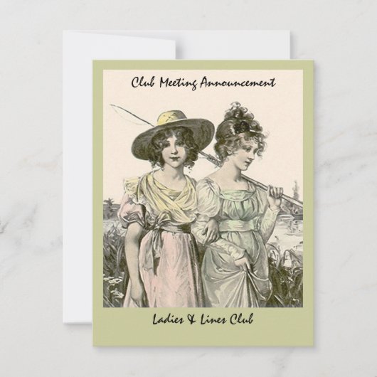 INVITATION VON FRAUEN IN DER FLIEDERFISCHEREIGRUPP EINLADUNG (Vorderseite)