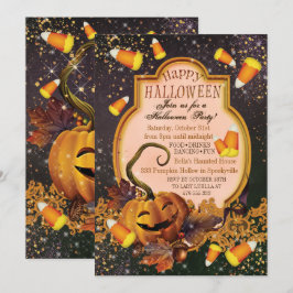 INVITATION VON PUMPKIN-HALLOWEEN-PARTY EINLADUNG