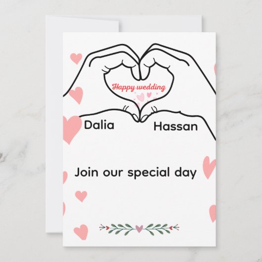 Invitation wedding  einladung (Vorderseite)