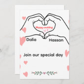 Invitation wedding einladung (Vorne/Hinten)