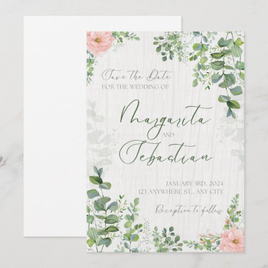 invitation  wedding einladung (Vorne/Hinten)