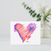 INVITATIONEN - Herz-Gürtel Einladung (Stehend Vorderseite)