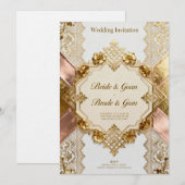InvitationGolden Elegance – Luxury Wedding Invitat Einladung (Vorne/Hinten)