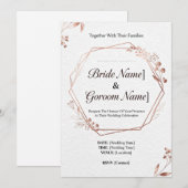 InvitationModern Geometrische Hochzeitseinladung | Einladung (Vorne/Hinten)