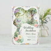 InvitationNature’s Romance – Botanical Wedding Inv Einladung (Stehend Vorderseite)