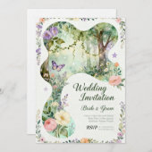 InvitationNature’s Romance – Botanical Wedding Inv Einladung (Vorne/Hinten)