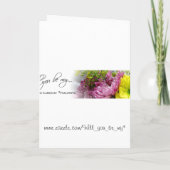 INVITATIONS Bridesmaids, etc Einladung (Rückseite)