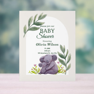 Invitations & Stationery Invitations & Announcemt Acrylschild